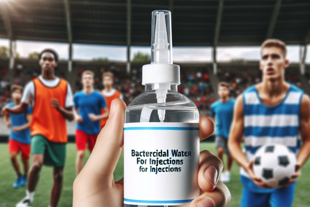 L'acqua battericida per iniezioni come soluzione per prevenire infezioni da lesioni sportive