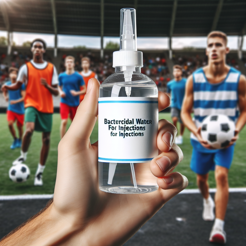 L'acqua battericida per iniezioni come soluzione per prevenire infezioni da lesioni sportive