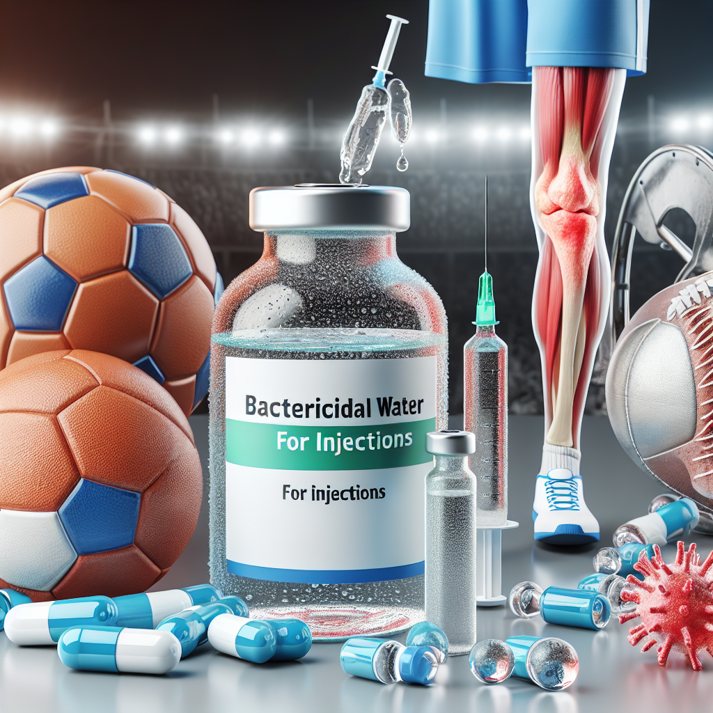 L'acqua battericida per iniezioni come soluzione per prevenire infezioni da lesioni sportive