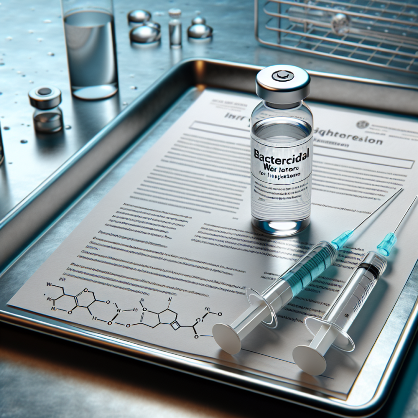 Acqua battericida per iniezioni: un nuovo approccio alla farmacologia sportiva